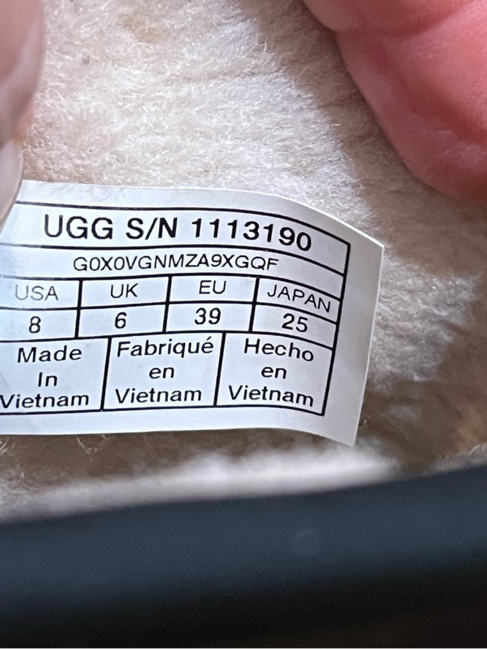 Ugg Classic Clear Mini Size 8 USA Water Repellent Cream Color Women’s - Picture 10 of 13